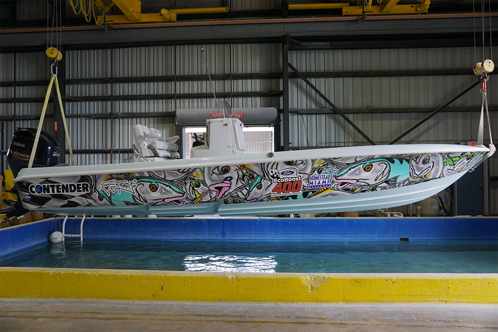 2018 Art Partnership with Contender Boats for Homestead Nascar Race