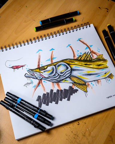 "Drifter Snook" Sketch - Original Drawing